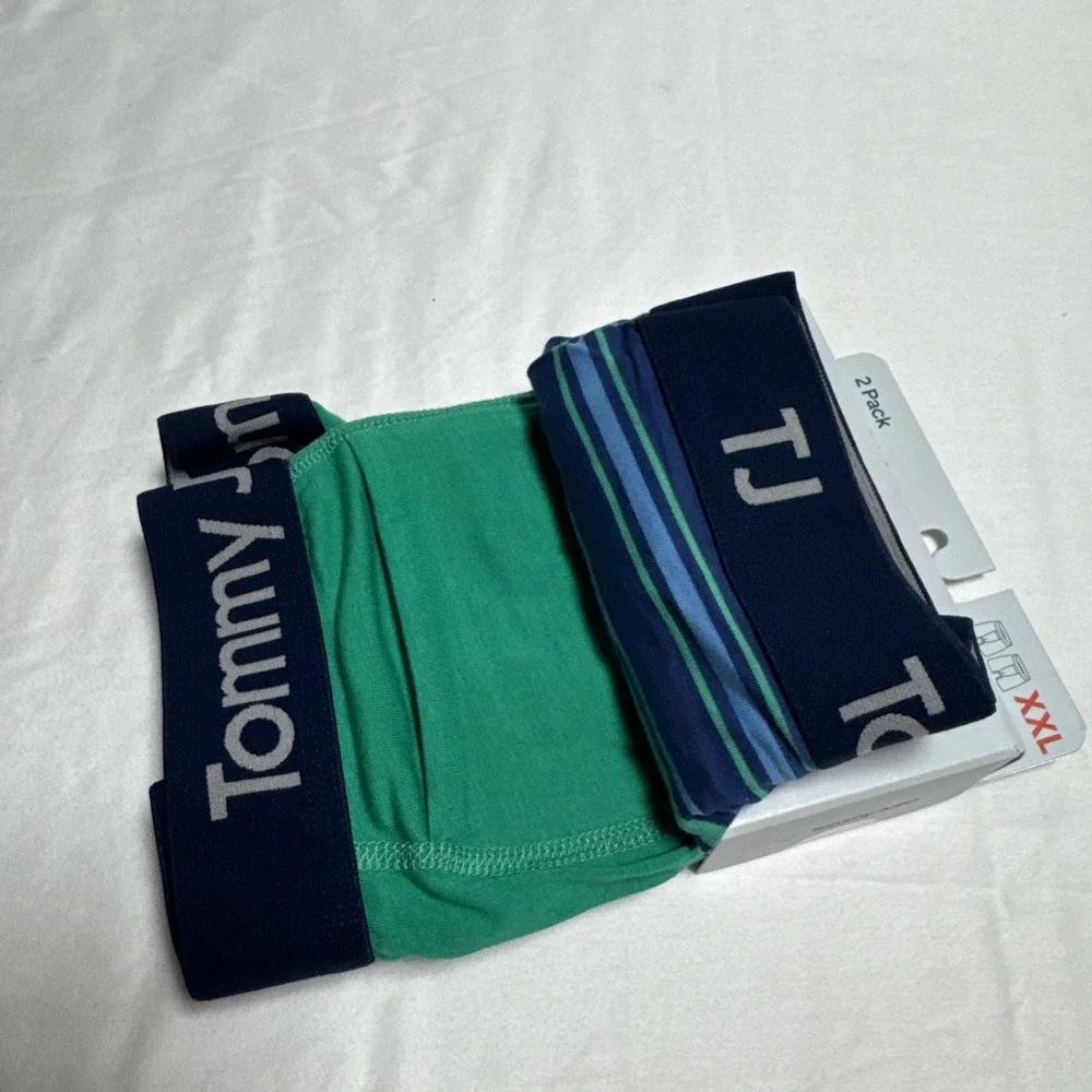 TOMMY JOHN 2pk Cotton Stretch Boxer Briefs XXL 2XL 6in inseam NEW
